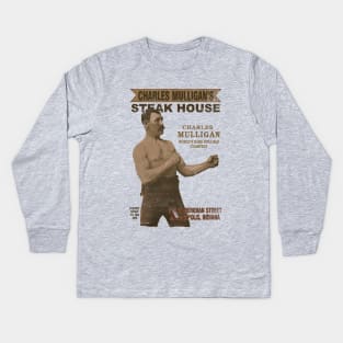 Parks and Recreation Charles Mulligan's Steakhouse Kids Long Sleeve T-Shirt
